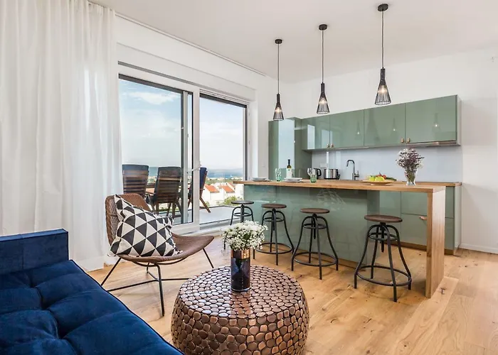 Penthouse Seabyme With 2 Terraces * Murter